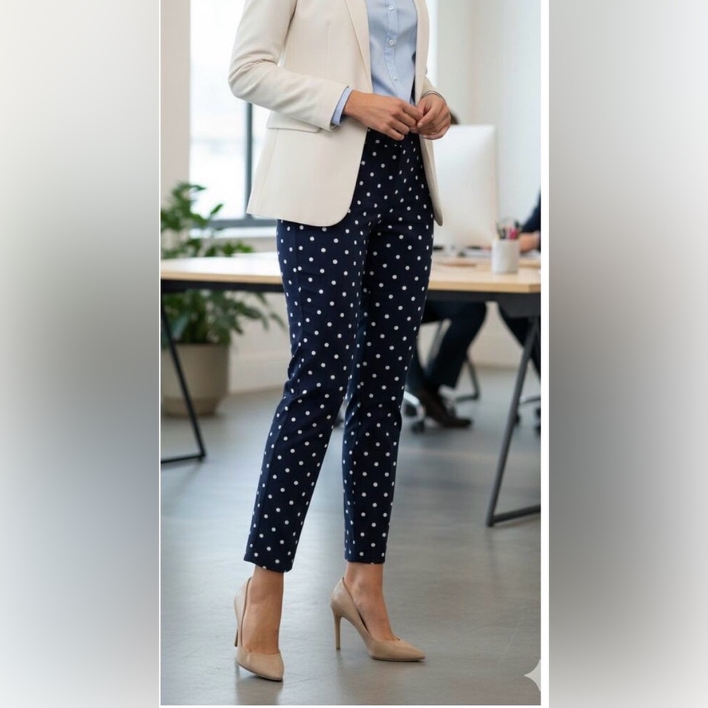 Polka Dot Ankle Pants